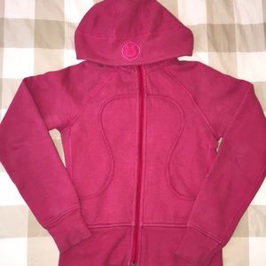 PINK LULU LEMON SCUBA HOODIE